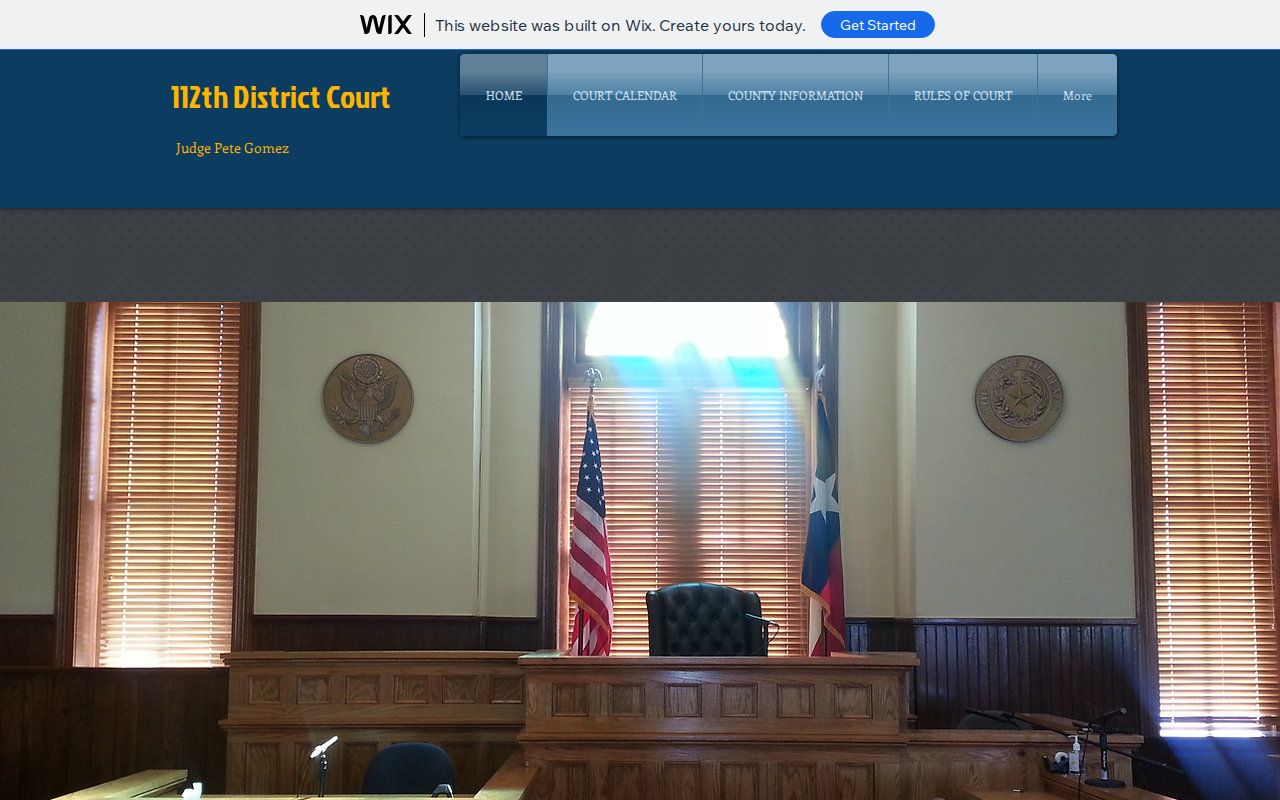 Crockett County bench warrant court context, 112th District Court office